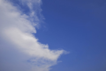beautiful blue sky with clouds background