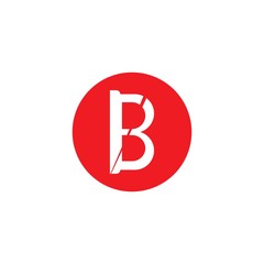 B letter logo vector template icon