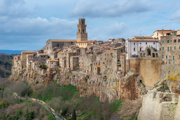 Pitigliano village, Tuscany, Italy