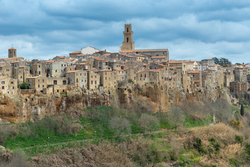 Fototapeta na wymiar Pitigliano village, Tuscany, Italy