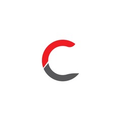 C letter logo vector template icon