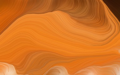 modern waves background design with bronze, very dark red and saddle brown color