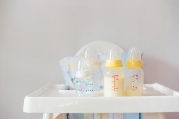 baby milk bottle background