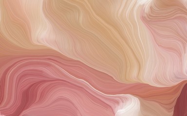 modern soft swirl waves background design with rosy brown, tan and sienna color