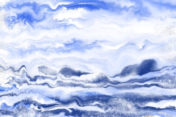 Abstract background with bright swirls and glitter