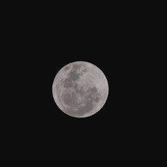 Full moon on the dark night