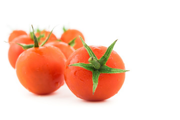 fresh tomato isolated on white background