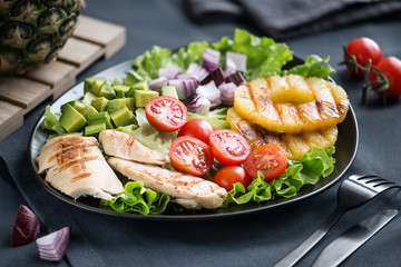 CHRISTMAS SALAD. TABASCO LEMON CHICKEN.