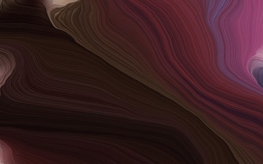 contemporary waves design with very dark pink, antique fuchsia and old mauve color