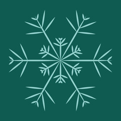 Snowflake vector icon