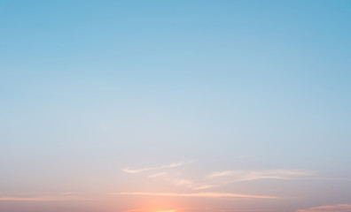 beautiful sky pastel and clound sunset,sunrise sky background