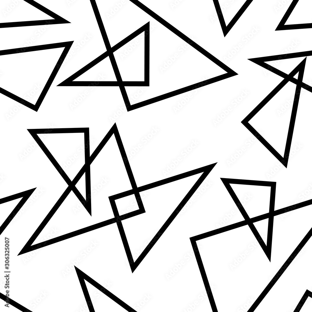 Aufkleber abstract design triangle line background seamless pattern vector