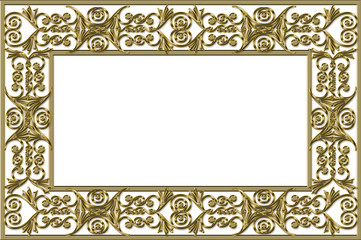 vintage frame on a white background