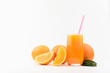 Orange Juice isolated on white background