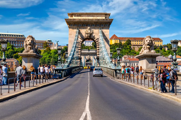 Obraz premium Kettenbrücke Budapest