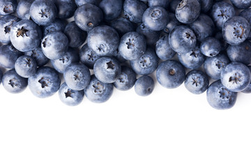 blueberries isolated on white background