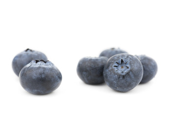 blueberries isolated on white background