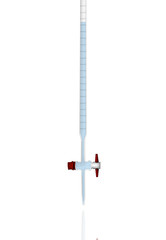 3d illustration realistic transparent laboratory glassware isolated on white background. 