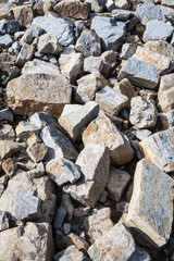 Fototapeta na wymiar Big stones in the quarry.