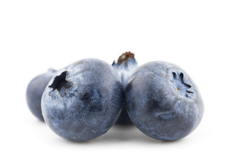 blueberries isolated on white background