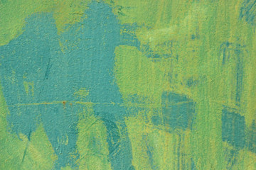 Green painted industrial wall background texture in various colors