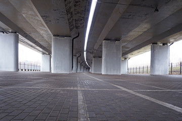 Strange kind of Urban Space under a bridge