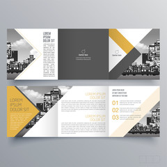 Brochure design, brochure template, creative tri-fold, trend brochure