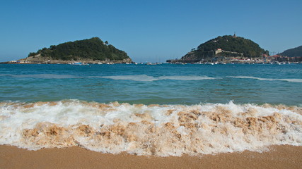 Beach in Donostia-San Sebastian,province Gipuzkoa,Spain