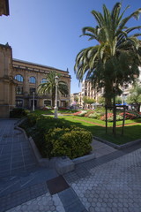 Obraz premium Public park in Donostia-San Sebastian,province Gipuzkoa,Spain