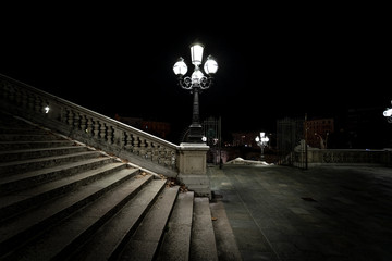 Fototapeta na wymiar Bologna scalinata del pincio