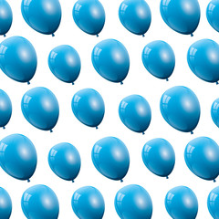 balloon helium blue isolated icon vector illustration design