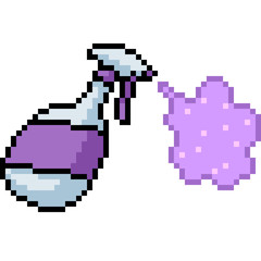 vector pixel art perfume