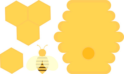 This is honey, bee, hive bees, flower, jar honey. 