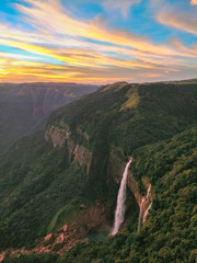 Nohkalikai waterfall, Meghalaya, India