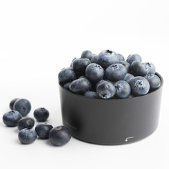 blueberries isolated on white background