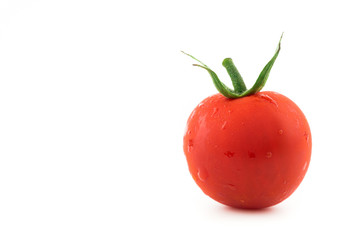 fresh tomato isolated on white background