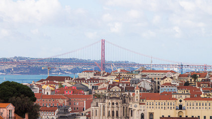 Fototapeta na wymiar View to Lisbon