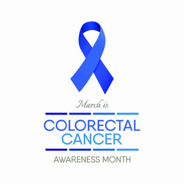 Vector illustration on the theme of Colorectal Cancer awareness month of March.