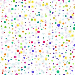background with colorful confetti 