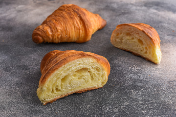 Fresh baked croissants