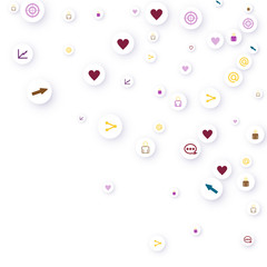 Social media marketing, Communication concept.