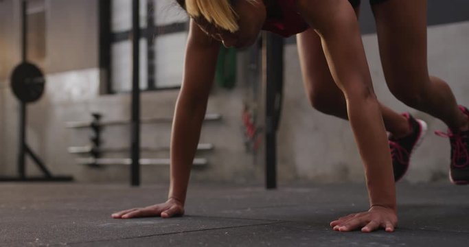 Cross training at a gym
