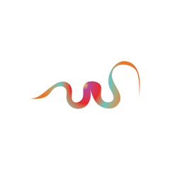 music wave logo or symbol tempalte