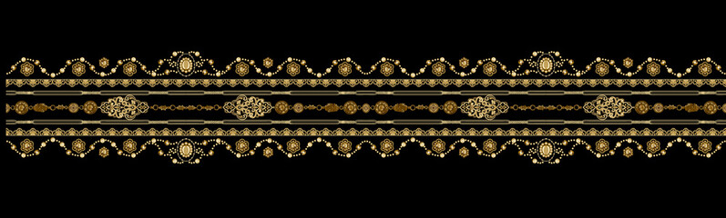 Fototapeta premium Decorative elegant luxury design.Vintage elements in baroque, rococo style.Design for cover, fabric, textile, wrapping paper .