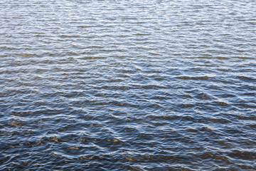 Water surface with ripples.