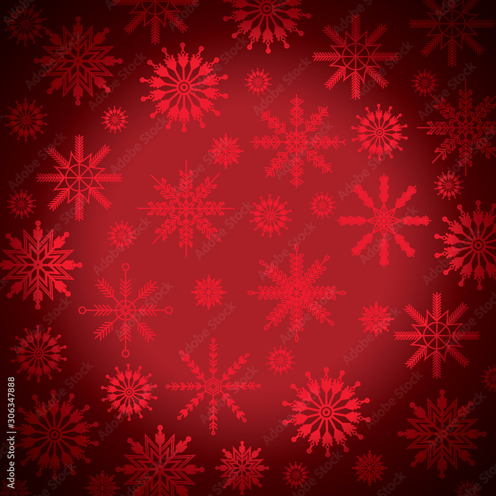 Poster snowflake vector pattern background