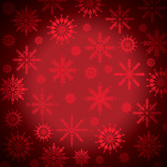 Naklejka na ściany i meble Snowflake vector pattern background
