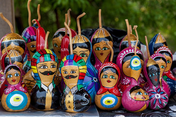 Colorful toys souvenirs in Turkey