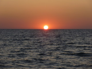 Naklejka premium sunset on the Black sea