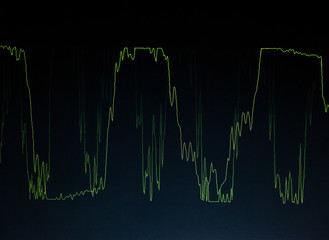 Diagram. Abstract graph. Waveform.